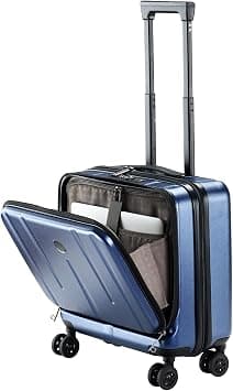 TydeCkare 16" Carry on Luggage with 2 Laptop Compartments, Lightweight Hardshell ABS+PC Suitcase with Dual Control Lock, with YKK Zipper, 4 Spinner Silent Wheels on Amazon - Best Deal Finder