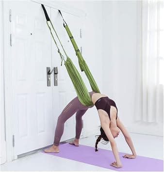 Leg Stretcher Strap, Stretching Equipment with Door Anchor Flexibility Trainer Backbend Assist for Dance Aerial Yoga Ballet Leg Stretching Exercise - Amazon.sa Price Tracker
