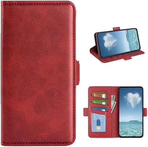 COQUE Xiaomi Poco F8 Ultra 5G Case, Side Suction Side Buckle Cowhide Leather Case with Card Slot, Leather Case for Xiaomi Poco F8 Ultra 5G-Rosso on Amazon.ae - Price Tracker
