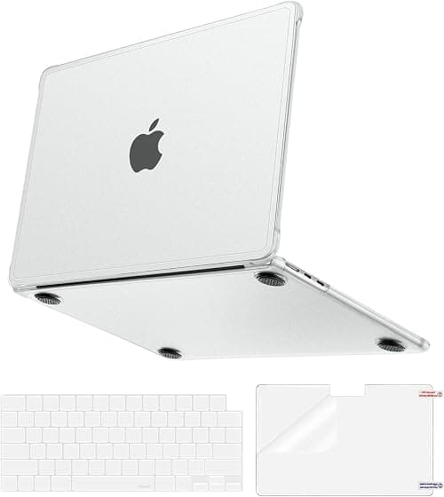 MOSISO Anti-Crack Case Compatible with MacBook Air 13 inch, Frosted Clear على Amazon.ae - متتبع الأسعار