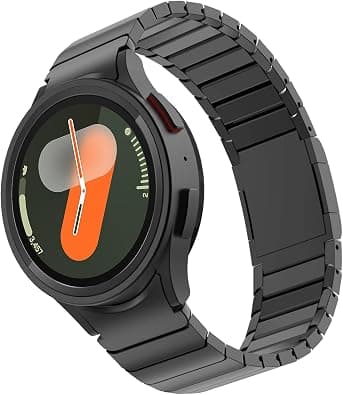 Fullife Compatible with Samsung Galaxy Watch 6 Classic Band 47mm Galaxy Watch 5 Pro/Galaxy Watch 6 5 4/Galaxy Watch 4 Classic Stainless Steel Metal with Magnetic Clasp No Gap Band for Men - Amazon.sa Price Tracker