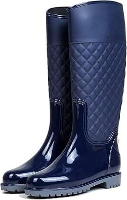AONEGOLD Women's Wellington Boots Long Shaft Waterproof Rain Boots Casual Garden Boots on Amazon.ae - Price Tracker