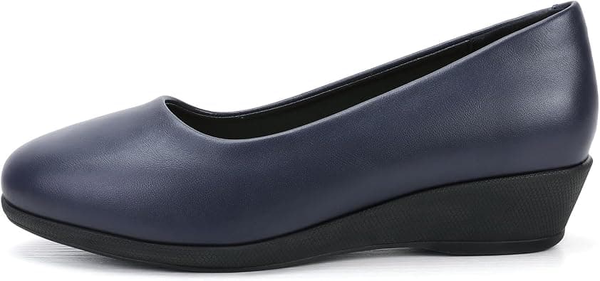ISLA Women's Stylish Low Wedge Pumps - 4CM Wave Heel, UltraSoft CloudCushion for Supreme Comfort on Amazon.ae - Price Tracker
