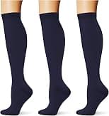 (3 pairs) Compression Socks 20-30 mmHg Long Knee High Socks for Women Men Support Athletic Travel Daily Wear - متتبع أسعار Amazon.sa