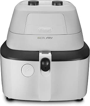 De'Longhi Air Fryer, 1.25 Liter, White - FH2101.W, min 2 yrs warranty - متتبع أسعار Amazon.sa