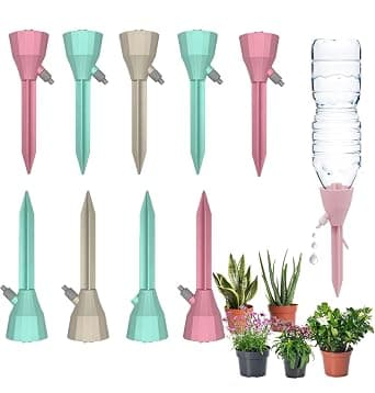 NALACAL Self Watering Spikes for Plants, Outdoor Automatic Plants Waterer, Insert Devices with Adjustable Valve Switches for Garden Water Planter System Indoor & Outdoor(9PCS) on Amazon.ae - Price Tracker