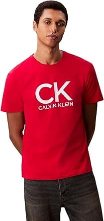 Calvin Klein mens Ss 30s Eu Ck Calvin Graphic Tee Lv04rd819g T-Shirts on Amazon.ae - Price Tracker