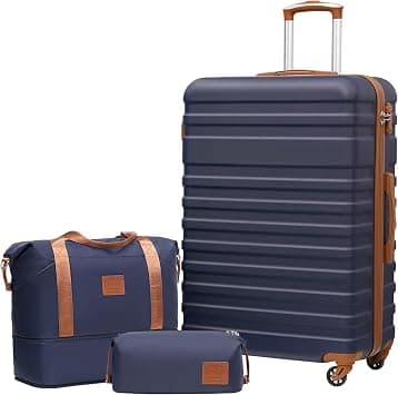 COOLIFE Large Suitcase Trolley Carry On Hand Luggage Hard Shell Travel Bag on Amazon - Best Deal Finder