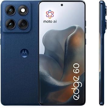 MOTOROLA Edge 60 5G, 12+12GB RAM Boost, 512 GB ROM, 50 MP Camera, IP68/IP69, Mediatek Dimensity 7300, 6.67" pOLED Display 120Hz, PANTONE Gibraltar Sea (UAE Type Approved) على Amazon.ae - متتبع الأسعار