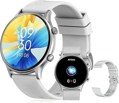 PEJE ZW04 Smart Watch,1.39" HD Display,Muslim Prayer Alerts, SpO2/Heart Rate/Sleep Monitor,120+ Sports Modes, IP68 Waterproof,Bluetooth Calling + Extra Strap - Compatible with iOS & Android (Silver) on Amazon.ae - Price Tracker