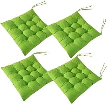 4 PCS Soft Chair Pads, Chair Seat Pads,Chair Cushions Dining Room For Indoor Outdoor Garden Patio Kitchen Office Chairs,Green-45x45cm on Amazon.ae - Price Tracker