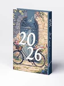 Kawn 2026 Arabic Planner A5 – Daily Planner (One Page Per Day), 416 Pages, Hardcover with Soft Sponge, 80gsm Paper, Monthly Illustrated Designs, Ribbon Bookmark – Premium 2026 Agenda (Spring Days) on Amazon.ae - Price Tracker