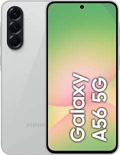 Samsung Galaxy A56 5G, Android Smartphone, 256GB Storage, 8GB RAM, Awesome Lightgray, 6x OS Upgrades, Large Display, Long Battery Life (KSA Version) - متتبع أسعار Amazon.sa