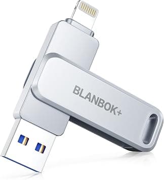 MFi Certified 512GB Flash Drive for iPhone Photo Stick, USB Memory Stick High Speed iPhone Flash Drive, External Memory Storage USB Stick Thumb Drive for iPhone/iPad/Android/PC (Metallic Silver) on Amazon.ae - Price Tracker