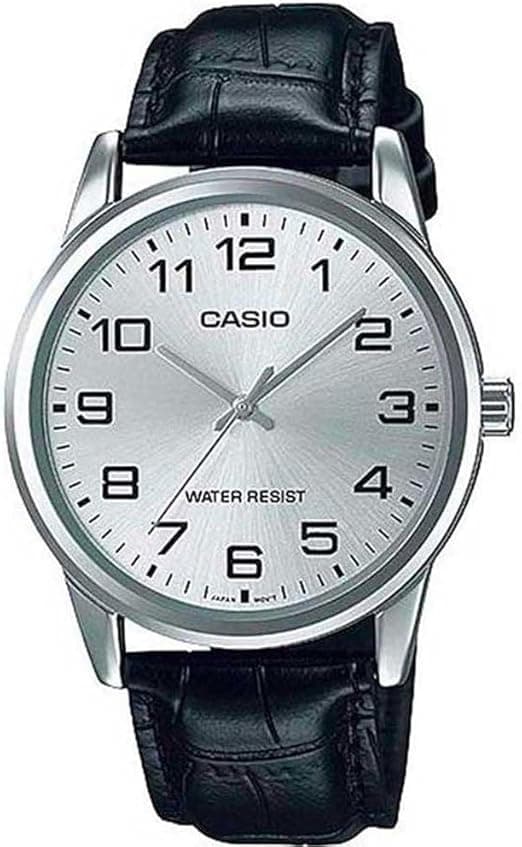 Casio Men's Watch - MTP-V001L-7BUDF White Dial, Black Band on Amazon.ae - Price Tracker