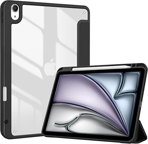 ProCase Smart Case for iPad Air 11-inch M4 (2026, 8th Gen) / M3 (2025) / M2 (2024) & 10.9 Inch iPad Air 5th (2022) & 4th (2020), Protective Cover with Pencil Holder -Black on Amazon.ae - Price Tracker