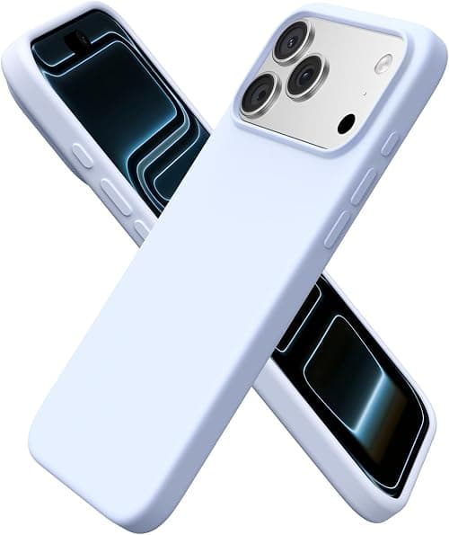ORNARTO Case for iPhone 17 Pro Max (6.9") - Liquid Silicone Anti-Skid Full Protection Shockproof Full Protection Soft Microfiber Interior - Light Blue on Amazon.ae - Price Tracker
