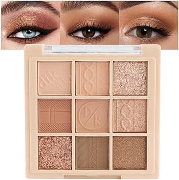 9Colors Neutral Eye Shadow Palette Eyeshadow Kit Nudes,Matte Glitter Natural Neutral Eyeshadow Palettes for Hazel Eyes Long Lasting Naturing-Looking Travel Eyeshadow Nude Palette on Amazon.ae - Price Tracker