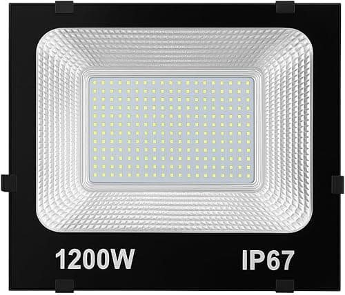 LED Flood Light, 1200W, IP67 Waterproof, 6500K White, Super Bright Outdoor Work Light, 220V on Amazon.ae - Price Tracker