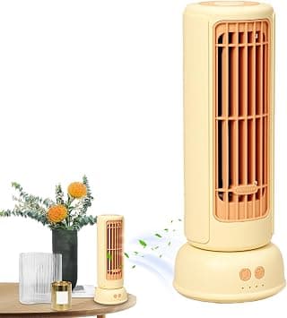 Standing Fan - Vertical Fan Tower | Powerful Portable 3-Speed Settings Ventilator for Home Office Nursery Dorm Living Room Kitchen Outdoor Car Basement on Amazon.ae - Price Tracker