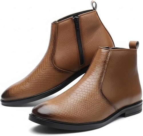 Kraasa Flint Chelsea Boots for Man | Vegan Leather Slip-On Ankle Boots on Amazon.ae - Price Tracker