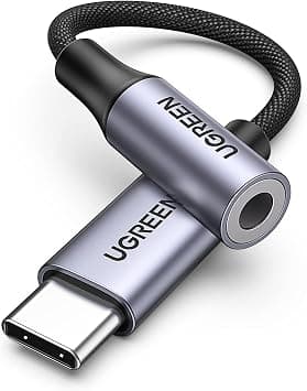 UGREEN USB C to 3.5mm Adapter With Braided Compatible with iPhone 16 Grey | Headphones Adapter DAC USB C to Aux 3.5 mm to Type C Jack for iPad Pro Galaxy S22 S23 Ultra على Amazon.ae - متتبع الأسعار