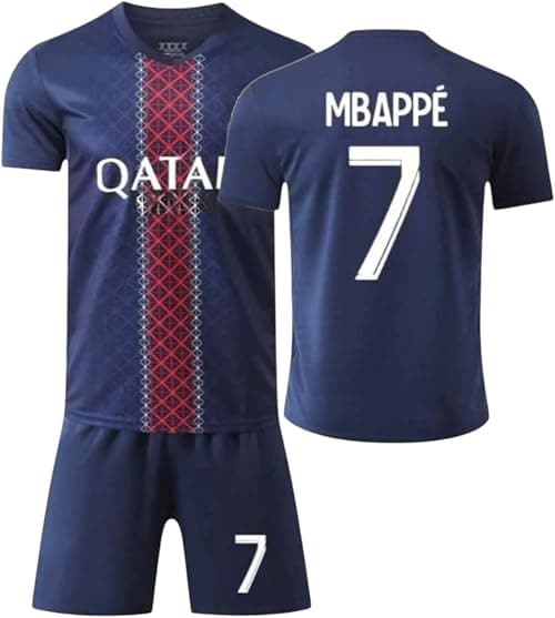 2025–26 Style Home Edition Mbappee #7 Football Jersey, Speed Forward Replica Soccer Training Set for Kids & Youth on Amazon.ae - Price Tracker