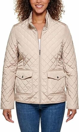Tommy Hilfiger Women's Mid Length Chevron Quilted Packable Down Jacket on Amazon.ae - Price Tracker