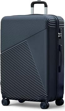 Hard Shell Lightweight 28 Inch (30-35kg) Black Luggage, Smooth Wheels, Secured Lock on Amazon - Best Deal Finder