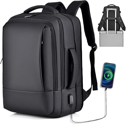 Travel Laptop Backpack 15.6 inch Large Casual Daypack Water-resistant Business Weekender Bag with with USB Charging Port on Amazon.sa - Price Tracker