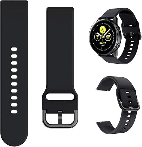 Minggo Band Compatible with Samsung Galaxy Watch Active/Active2 40mm/44mm,Silicone Sports Wristband Replacement Compatible for Galaxy Watch 42mm/Gear S2 Classic/Gear Sport Smart Watch on Amazon.ae - Price Tracker