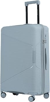 Cruiser Elite PP Hard Shell 28 Inch Luggage Silver, Large Check-In Trolley Suitcase with Lightweight Design, Spinner Wheels, Secure Lock and 2 Year Warranty on Amazon - Best Deal Finder
