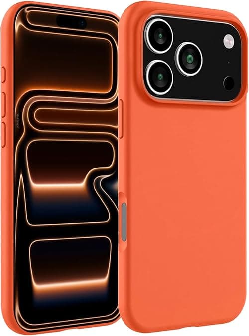 MARGOUN Designed for iPhone 17 Pro Max Case, Liquid Silicone Protective Phone Case with Soft Anti-Scratch Microfiber Lining Utra Slim Drop Protection Phone Cover (Cosmic Orange, 17 Pro Max) on Amazon.ae - Price Tracker