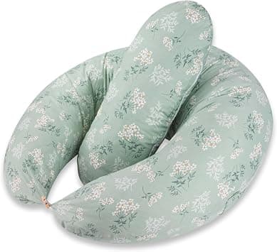 Chilling Home 2-in-1 Nursing Pillow, XXL Pregnancy Pillow, Side Sleeper Pillow for Baby, Pregnancy Pillow with Inner Pillow and Cotton Nursing Pillow (Green) on Amazon.ae - Price Tracker