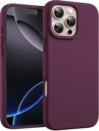 TR-PLANET Case for iPhone 16 Pro Max Cover, Liquid Silicone Rubber Soft Back Cover, Shockproof Slim Thin Anti-Scratch Phone Case for iPhone 16 Pro Max, Maroon على Amazon.ae - متتبع الأسعار