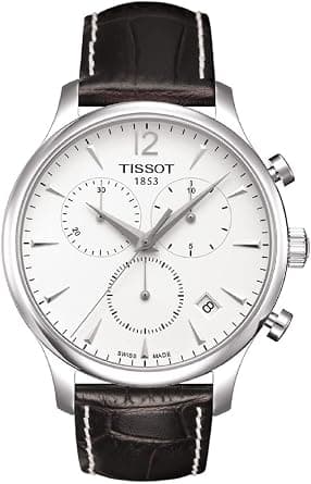 Tissot Casual Watch Analog Display Swisss Quartz For Men T063.617.16.037.00, Brown Band on Amazon.ae - Price Tracker