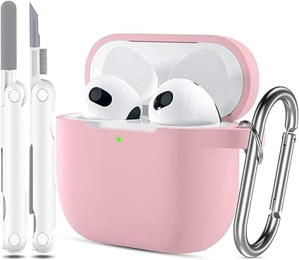 R-fun Case Cover for Airpod 3rd Generation with Cleaner Kit and Earbuds Hook Cover (2Pairs),Soft Silicone Protective Case for Airpod 3 2021-Pink on Amazon.ae - Price Tracker