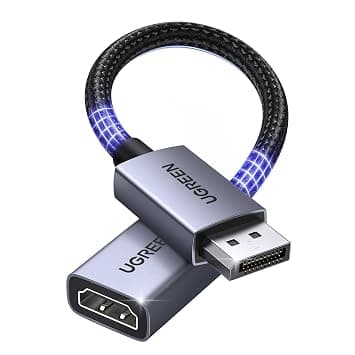 UGREEN 4K DisplayPort to HDMI Adapter Male to Female Fit for HP/Dell 0.2M | 4K@30Hz Unidirectional DP to HDMI Converter Nylon Braided Cable Compatible for AMD/NVIDIA/Desktop on Amazon.ae - Price Tracker