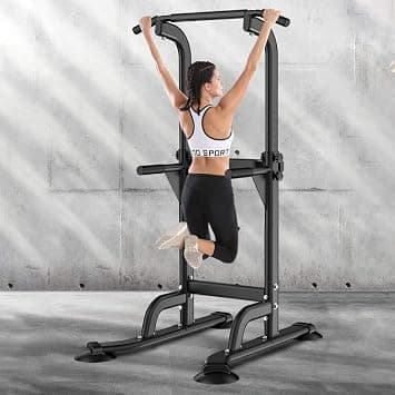 SogesPower Power Tower Dip Station Pull Up Bar for Home Gym Adjustable Height Strength Training Workout Equipment - Amazon.sa Price Tracker