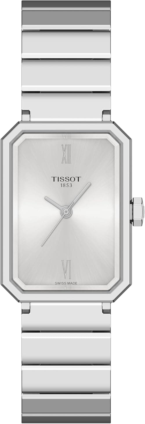 Tissot SRV, Swiss Quartz Watch for Women, Stainless Steel Case, Silver Dial, T1601101103300 on Amazon.ae - Price Tracker