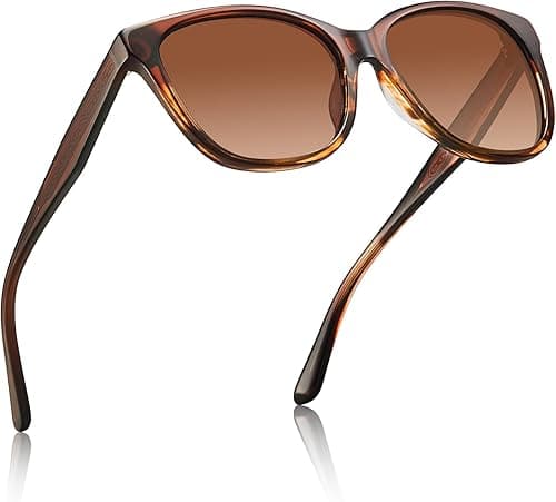 CARFIA Square Polarized Sunglasses for Women UV Protection, Italian Design Retro Embossed Pattern Wire Core Driving Shades on Amazon.ae - Price Tracker