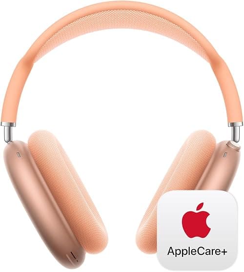 Apple AirPods Max Wireless Over-Ear Headphones, Pro-Level Active Noise Cancellation, Transparency Mode, Personalized Spatial Audio – Orange With AppleCare+ for AirPods Max (2 years) on Amazon.ae - Price Tracker