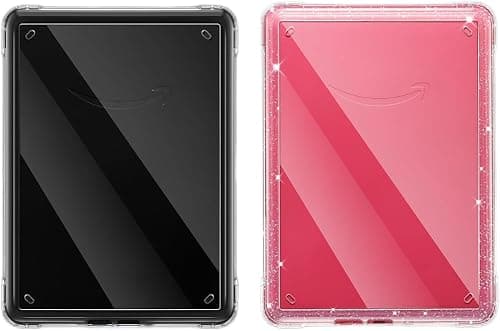 2 Pack Clear Slim Case for Kindle Paperwhite 12th Gen 2024 & Kindle Colorsoft 7" (2024/2025) - Lightweight Scratch-Resistant TPU + Hard PC Back Cover, Protective Transparent Sleeve على Amazon.ae - متتبع الأسعار