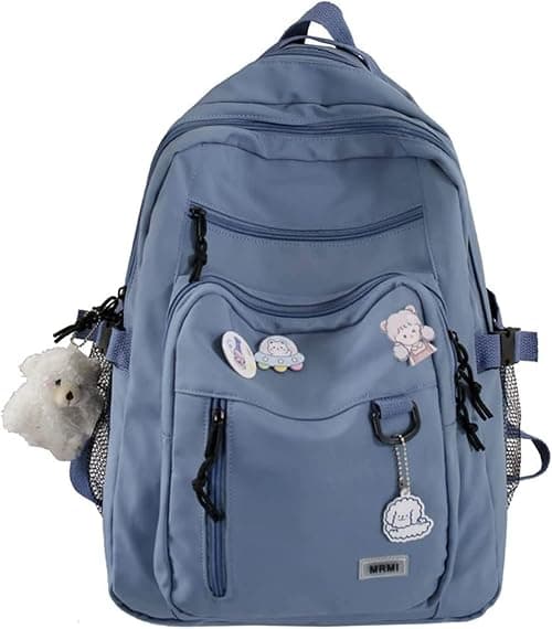 Cute Aesthetic Backpacks, School Backpack Teen Lightweight College Daypack for Teens Girls Women Students on Amazon.ae - Price Tracker