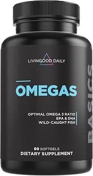 Livingood Daily Fish Oil Supplements With Omega 3 Fatty Acids, Omegas(60 Softgels): Epa And Dha Fish Oil Pills Support Heart Health, Promote Digest on Amazon - Best Deal Finder