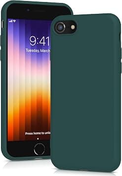 YATWIN Silicone Case for iPhone SE 2020/2022, iPhone 8/7, Soft-Touch, Shockproof, DustProof, Antiskid Apple Phone Cover for iPhone SE 2nd 3rd Generation - Dark Green على Amazon.ae - متتبع الأسعار