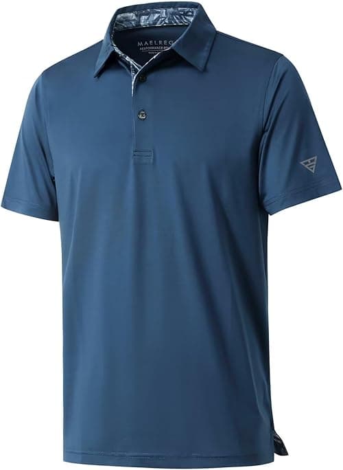 Mens Polo Shirts Short and Long Sleeve Casual Solid Stylish Dry Fit Performance Designed Collared Golf Polo Shirts for Men on Amazon.ae - Price Tracker