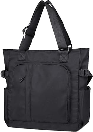 Tote Bag, Waterproof Nylon Shoulder Bags Laptop Work Bag Multi Pockets Teacher Purses and Handbags for Women Men on Amazon.ae - Price Tracker