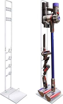Vacuum Cleaner Stand Holder, Metal Storage Bracket Organizer Rack Compatible with Dyson Handheld Vacuum Cleaner V11 V10 V8 V7 V6 Cordless Stick Vacuum (White) on Amazon - Best Deal Finder