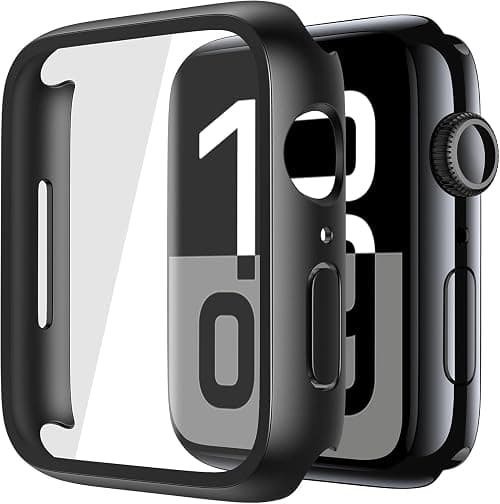 Glass Case for Apple Watch Tempered Glass Case Compatible for Apple Watch Series 11 Series 10 42mm, Hard PC Screen Protector Ultra-Thin Lightweight Scratch-Resistant Cover for iWatch on Amazon.ae - Price Tracker